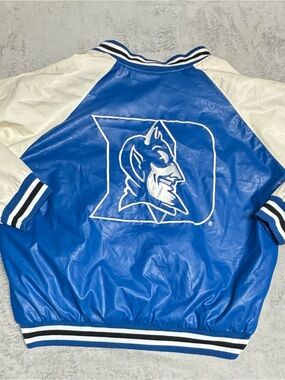 Vintage Rare 90’s Steve & Barry’s Duke Blue Devils Jacket Size XL Wool Vinyl 🔥